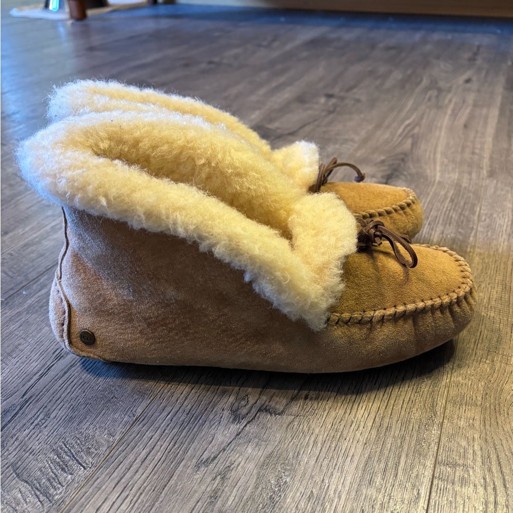 UGG Tan Moccasins with Cream Lining